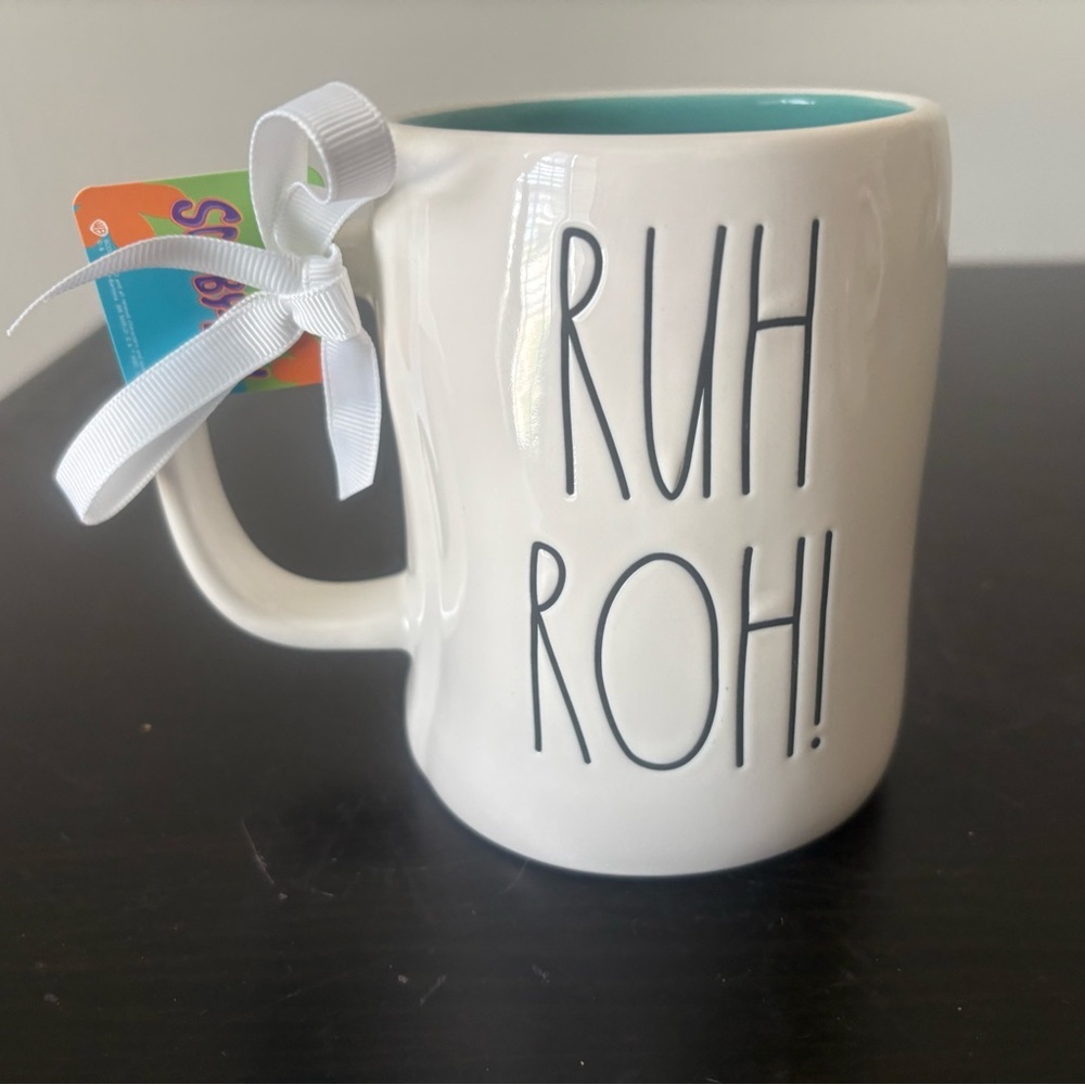 New Rae  Dunn Scooby Doo 'RUH ROH Mug Double Sided